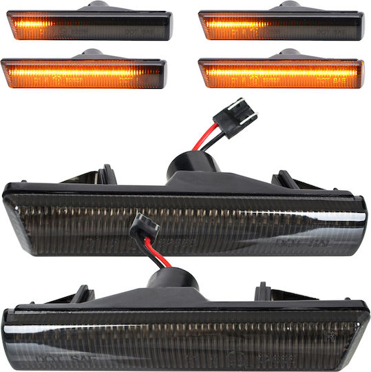 Bmw 7 E38 94-01 Led Side Turn Signal Smoked Dynamic 2 Pcs Set