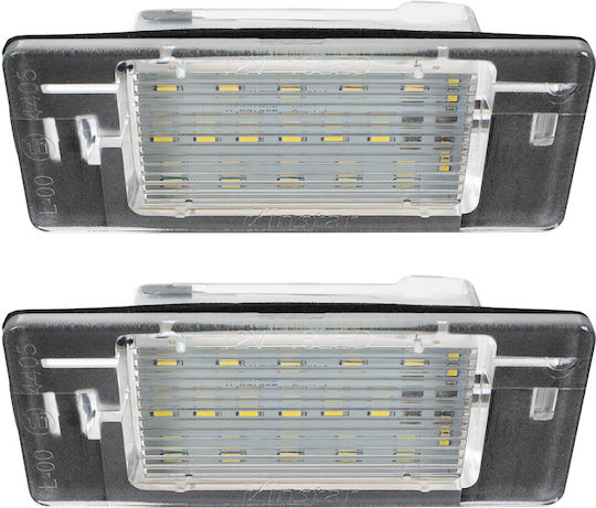 Opel Vectra C Kombi 02-08 LED Kennzeichenbeleuchtungen 2 Stück Satz