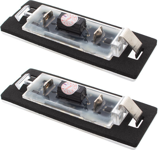 Fiat Panda 2003-2012 Led License Plate Lights 2 Pcs Set