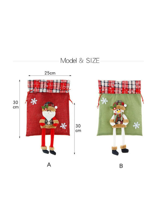 Weihnachtsgeschenk Textilbeutel Flippy Rentier Design 30x25 cm Graue