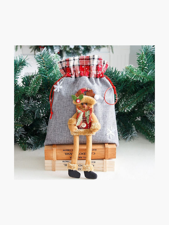Weihnachtsgeschenk Textilbeutel Flippy Rentier Design 30x25 cm Graue