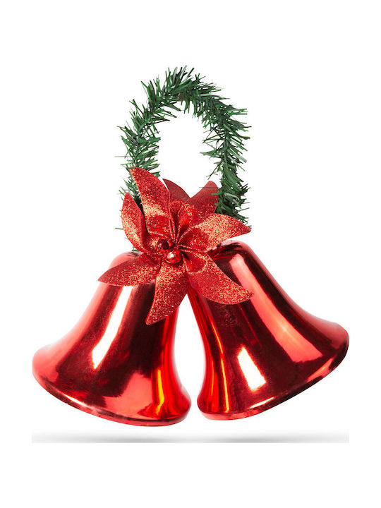 Weihnachtsdekoration Rote Glocken Bogen 23 cm