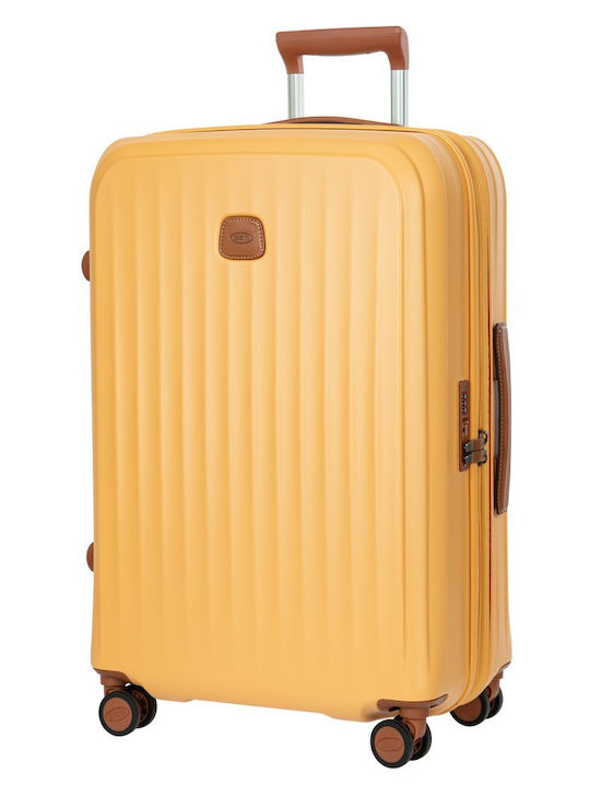 Bric's Milano Medium Travel Suitcase Honey Height 69cm