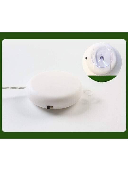 Illuminated Christmas Decoration In Shape A Snowman 19x18 Cm Suction Cup Warm White Flippy
