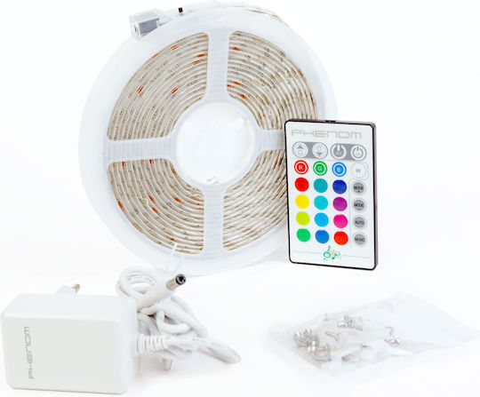 Alista Home Bandă LED Impermeabilă 12V RGB 5m Tip SMD5050 cu Telecomandă