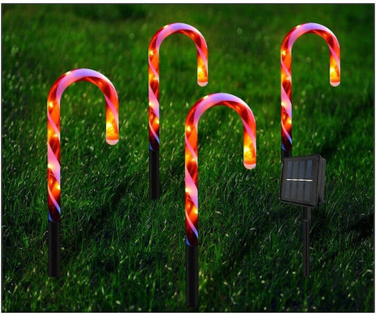 Batteriebetriebene Weihnachtsfigur Zuckerstangen Außeneinsatz 28 cm
