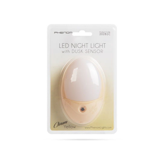 Lampă de Veghe LED Senzor de Lumină 0.5w 240v Pornire Oprire Automată Galbenă
