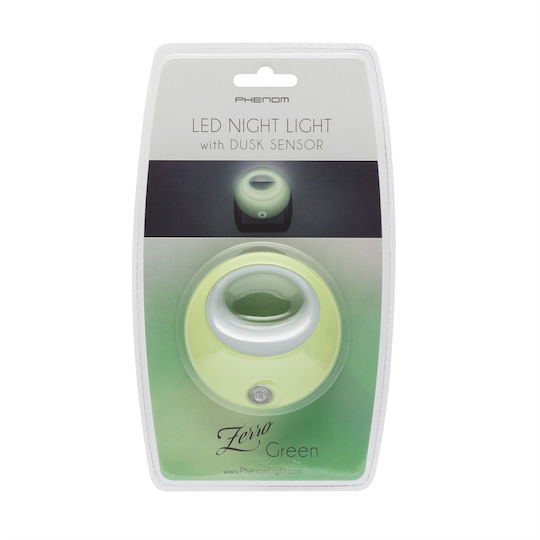 Lampă de Noapte LED cu Senzor de Lumină 1W 230V Pornire Oprire Automată Verde
