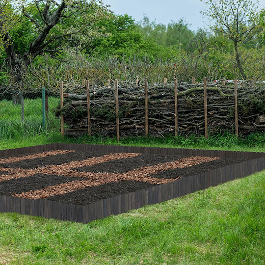 Relaxdays Gartenhecke mit Speeren Bed