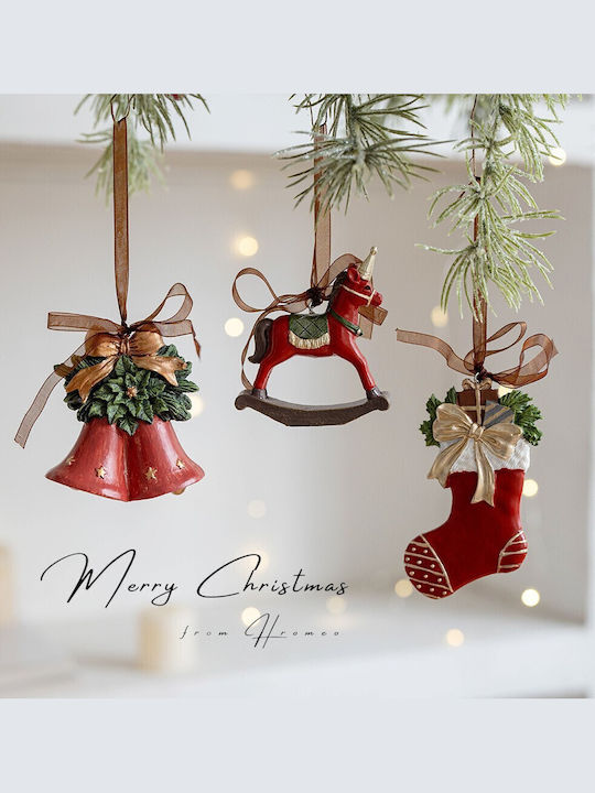 Decorațiune De Crăciun Clopoțel Model Copac Flippy 8 X 7 Cm Rășină Multicoloră