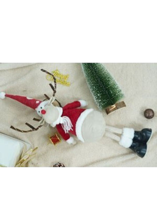 Weihnachtsrentier Schmuck Alista Home Rote Weiße Textil 55 Cm