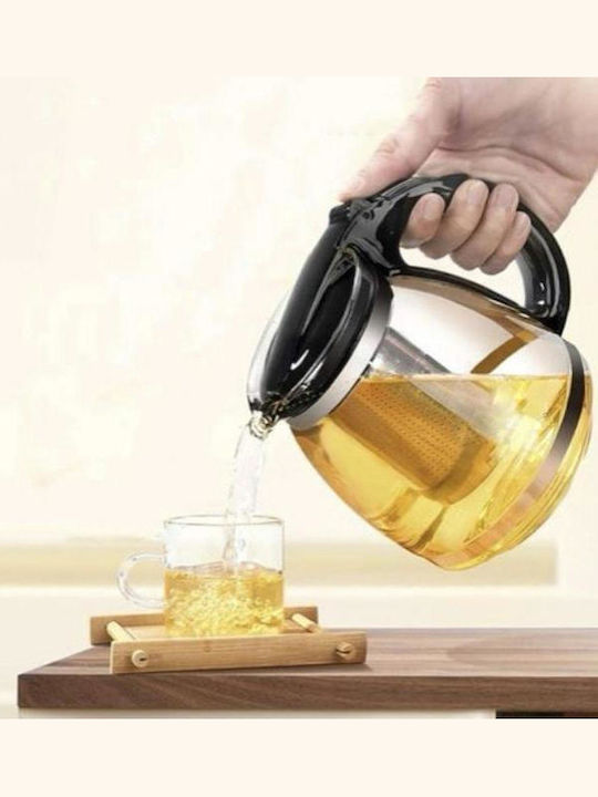 Чайник със Стъклен Филтър Прозрачен 2000ml