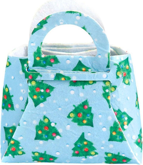 Alista Home Geantă Din Țesătură Pentru Cadou Tematică Crăciun Verde 13x6x12cm