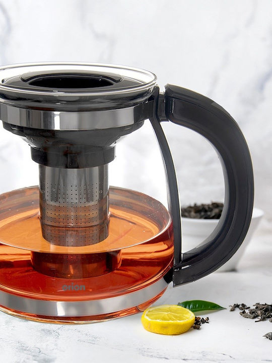 Orion Teekanne mit Filter Glas Transparente 1730ml