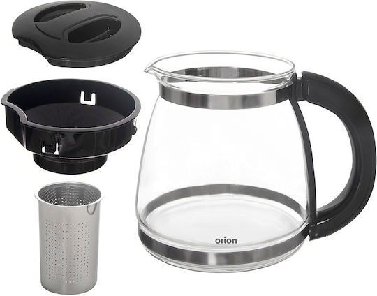 Orion Glass Teapot with Filter Transparent 1730ml