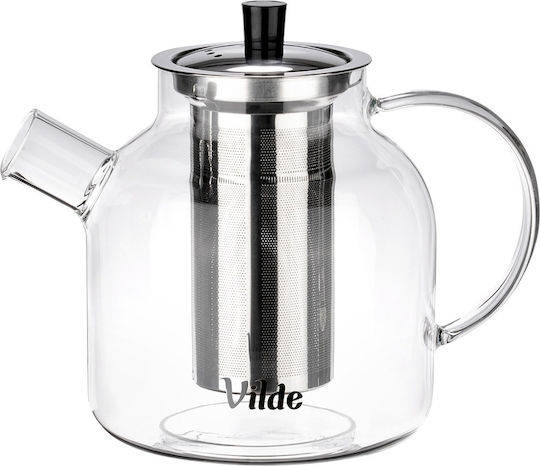 Vilde Τσαγιέρα με Φίλτρο Γυάλινη 1200ml