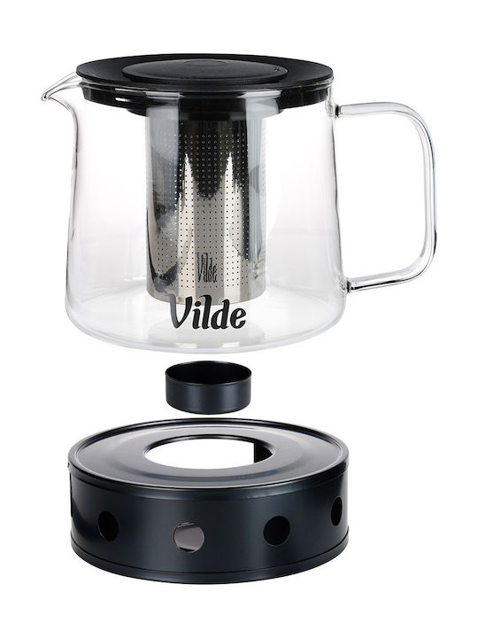 Vilde Teapot with Filter Glass Transparent 1500ml