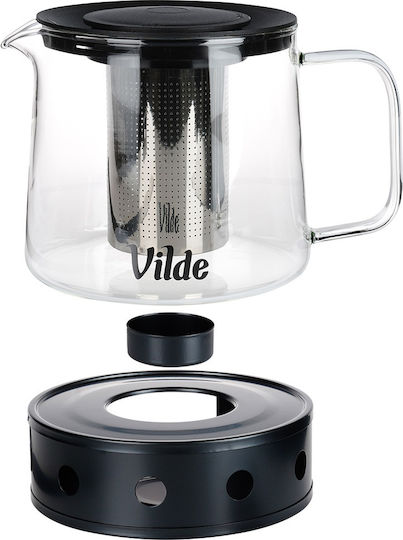 Vilde Τσαγιέρα με Φίλτρο Γυάλινη 1500ml
