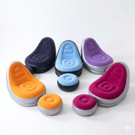 Inflatable Sofa Red 110x90cm