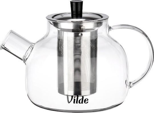 Vilde Teapot with Filter Glass Transparent 850ml