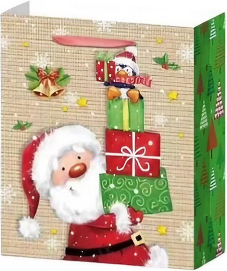 Alista Home Geantă Hârtie Crăciun Pentru Cadou 18.5x8.5x22.5cm 6 Bucăți (Desene Și Modele Diverse)