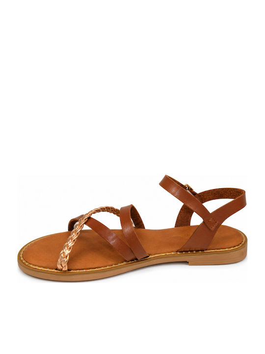 Flache Sandalen Für Damen Braun SM-MRS-F05-26SA-KAMEL
