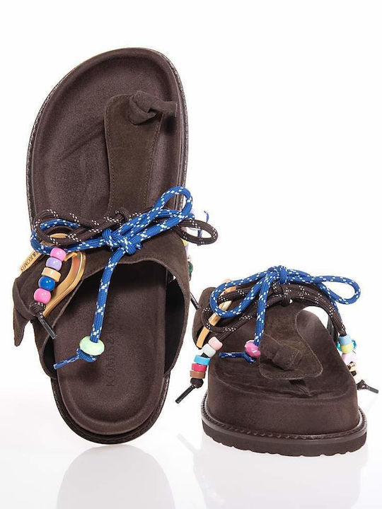 Sandale Casual Damă Anatomici Flatforme Maro