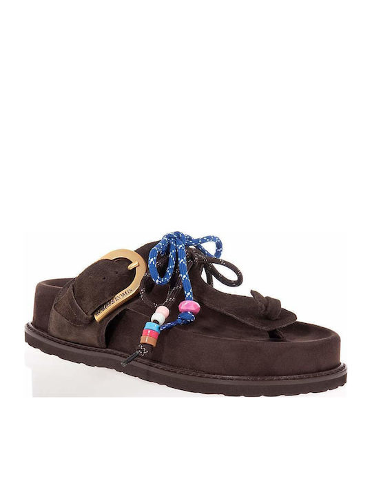 Sandale Casual Damă Anatomici Flatforme Maro