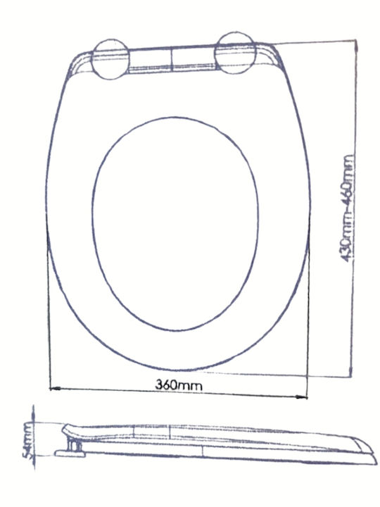 SteweHome Toilet Seat Plastic White