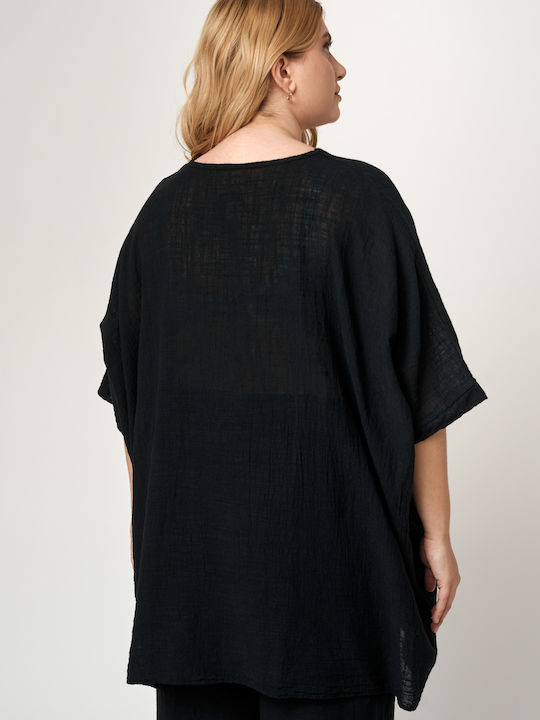 Women's Cotton Blouse Black
