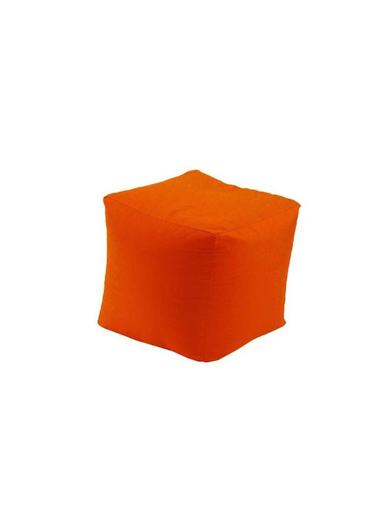 Vielseitiger Sitzsack Hocker Wasserdicht Neon Orange 45x45x45cm