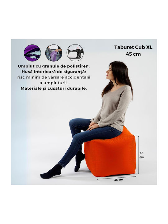 Fotolii Puf Scaun Polimorfic Albastru 45x45x45cm