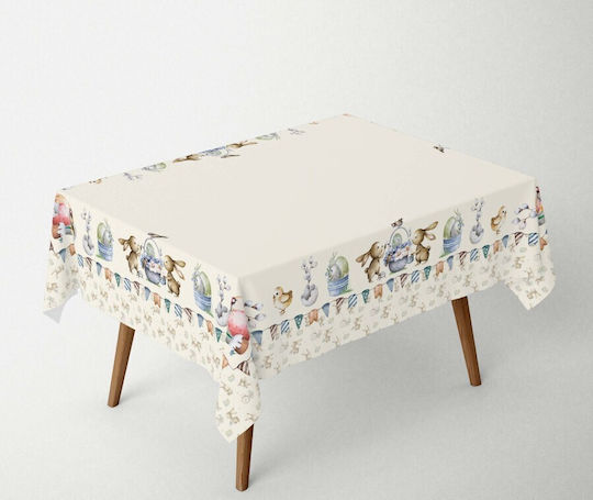 100% Baumwoll Tischtuch Mit Lustigem Druck 140x320cm Feta