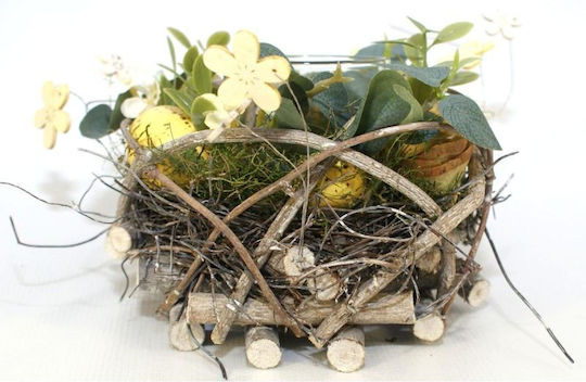 Suport Lumânare Galben Decorativ 16cm Lumânare Ceai Galbenă