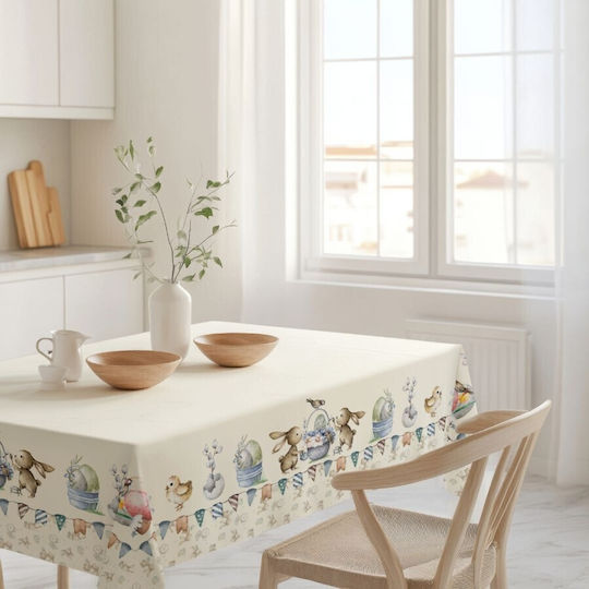 100% Baumwoll Tischtuch Verspieltes Druck 140x180cm Feta