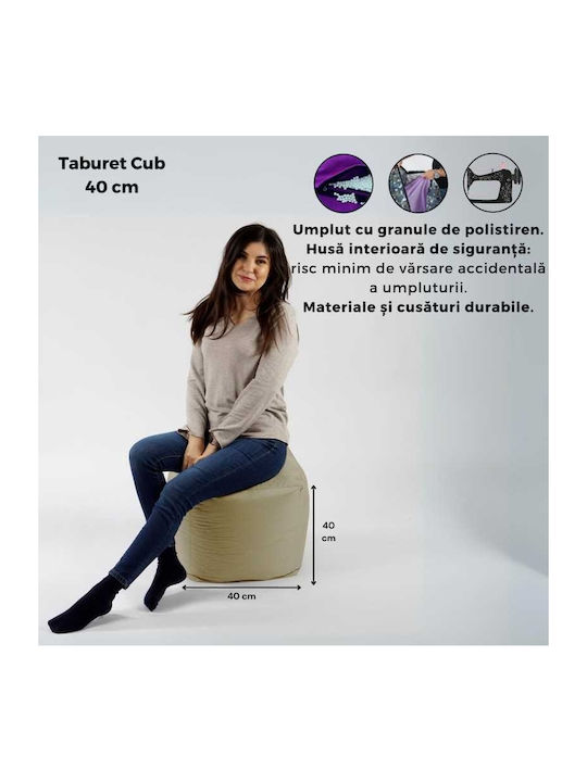 Fotolii Puf Scaun Impermeabil Tuborg Verde 40x40x40cm