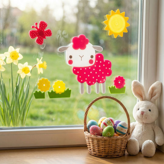 Easter Decorative Sticker Lamb 19 × 19 Cm