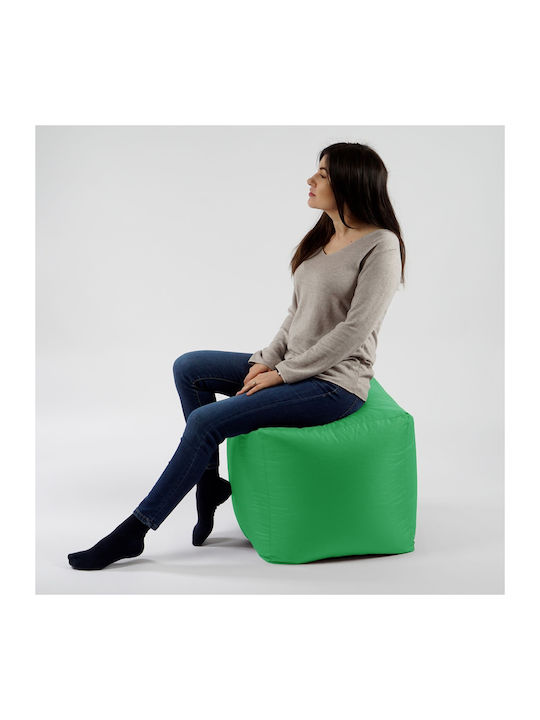 Vielseitiger Sitzsack Hocker Wasserdicht Sea Green 45x45x45cm