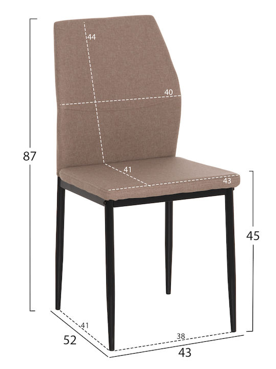 Esszimmermöbel-Set mit 4 Stücken 80x140cm