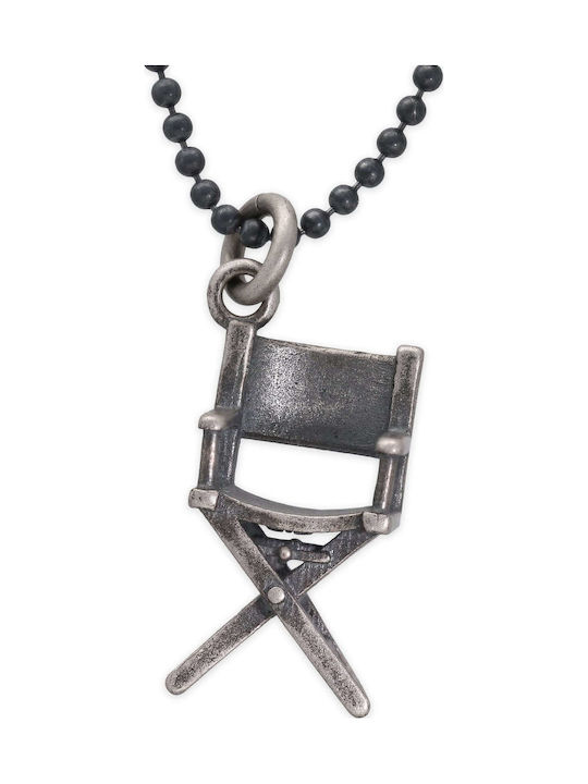 Men's Pendant Director's Chair Handmade Silver 925 Chain Roll 55cm