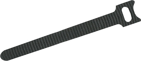 Cable Clamp Velcro 200 X 12 Mm Reusable Textile Cable Organizer Black Set 10 Pcs