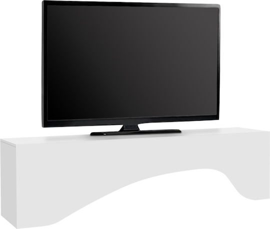 Елемент За Телевизор Mara с LED Осветление Бял М150xД31.4xВ40cm
