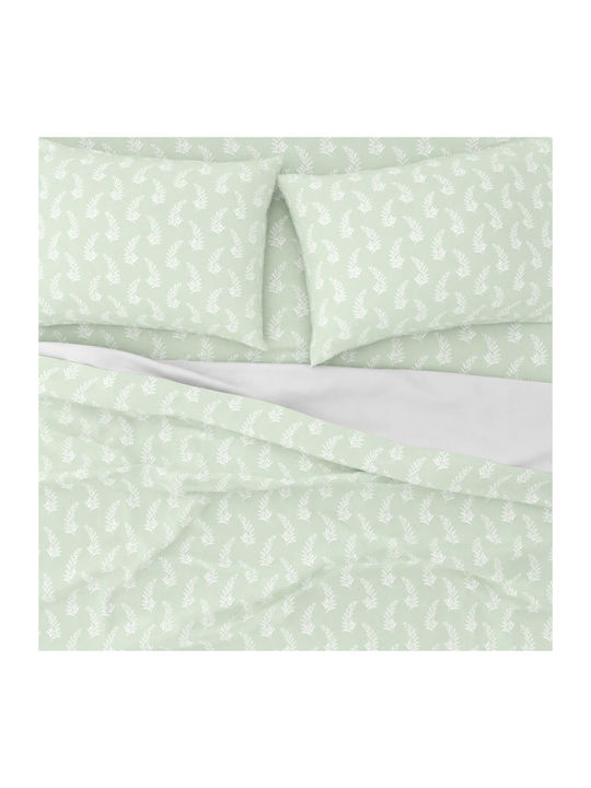 Astron Italy Vivian King Size Bed Sheets Set With Rubber Hugger 260x280cm Olive 4 Pieces
