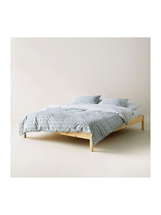 Kentia Trubi Σετ Σεντόνια King Size 270x270εκ. Μπλε (4τμχ)