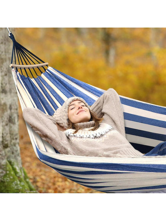 SteweHome Double Fabric Blue Hammock 260x150cm