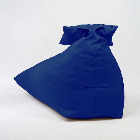Fotolii Puf Bolster Impermeabil Albastru Regal 130x100x80cm