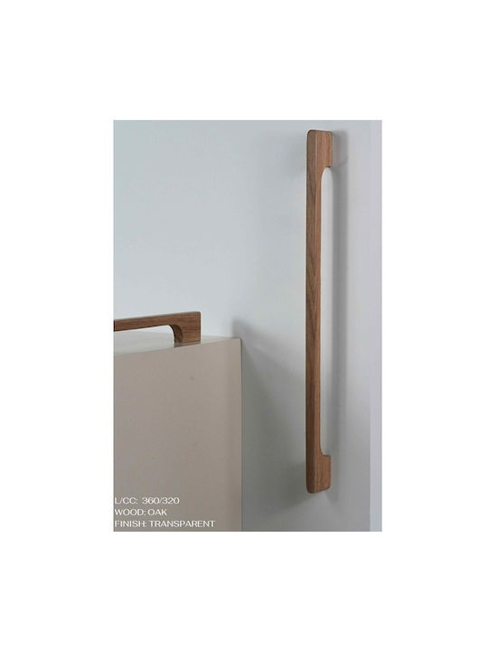 Finetto Mâner Pentru Mobilier Din Lemn În Culoare Transparentă Cu Centrele Găurilor 480mm 273-UPR0091#48 Finetto Mâner Pentru Mobilier Din Lemn În Culoare Transparentă Cu Centrele Găurilor 480mm 273-UPR0091#48