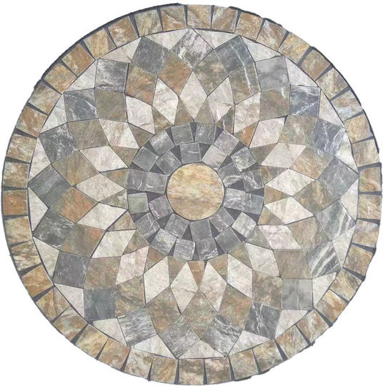 Masă Pentru Spații Exterioare Mici Cu Ramă Metalică 60x60x75cm