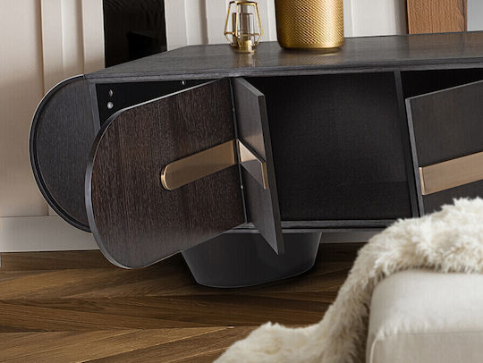 Living Room TV Unit Pink Gold