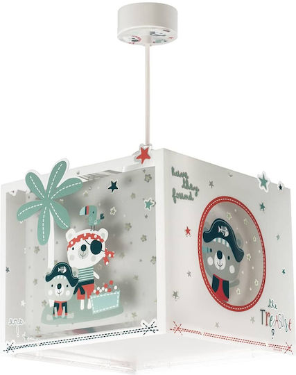 Ango Pirates Single-Light Kids Ceiling Light Pendant Plastic 15W E27 Gray